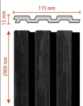 Панель 3D стеновая полимерная Walldeco 2900х115 мм (D404-105) - фото 3