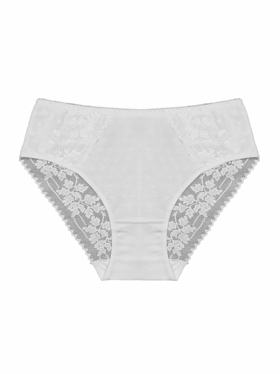 Трусы женские котоновые с кружевом HANA 035 XL р. 46-48 Белый Трусы женские котоновые с кружевом HANA 035 XL р. 46-48 Белый