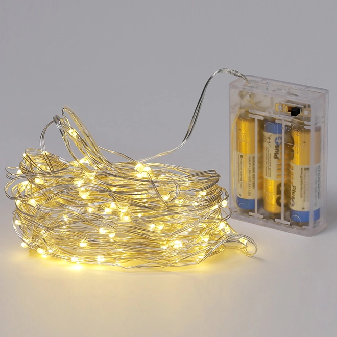 Гірлянда LED тепле світло 100 світлодіодів 10 м (12530) - фото 1 Гірлянда LED тепле світло 100 світлодіодів 10 м (12530) - фото 1