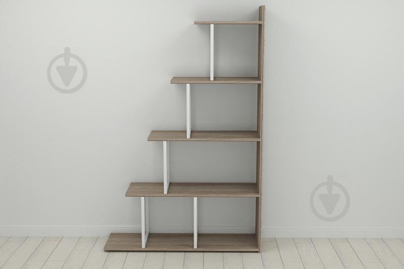 Этажерка Ferrum-decor Стелла 1600x1020x300 Белый металл ДСП Дуб Сонома Трюфель (STEL019)
