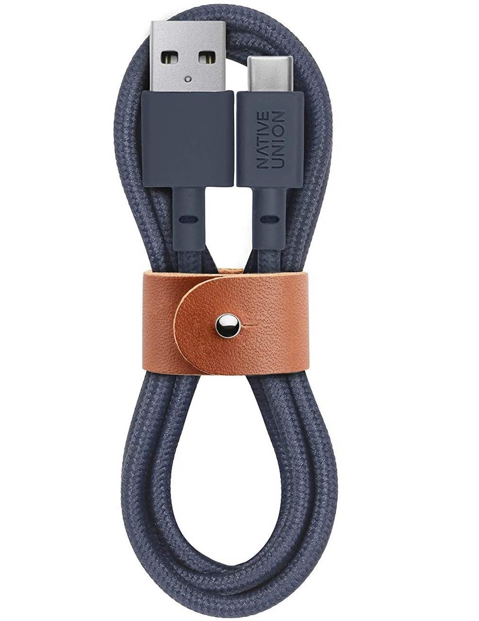 Кабель синхронизации Native Union Belt Cable USB-A to USB-C 1.2m, Marine (BELT-KV-AC-MAR)