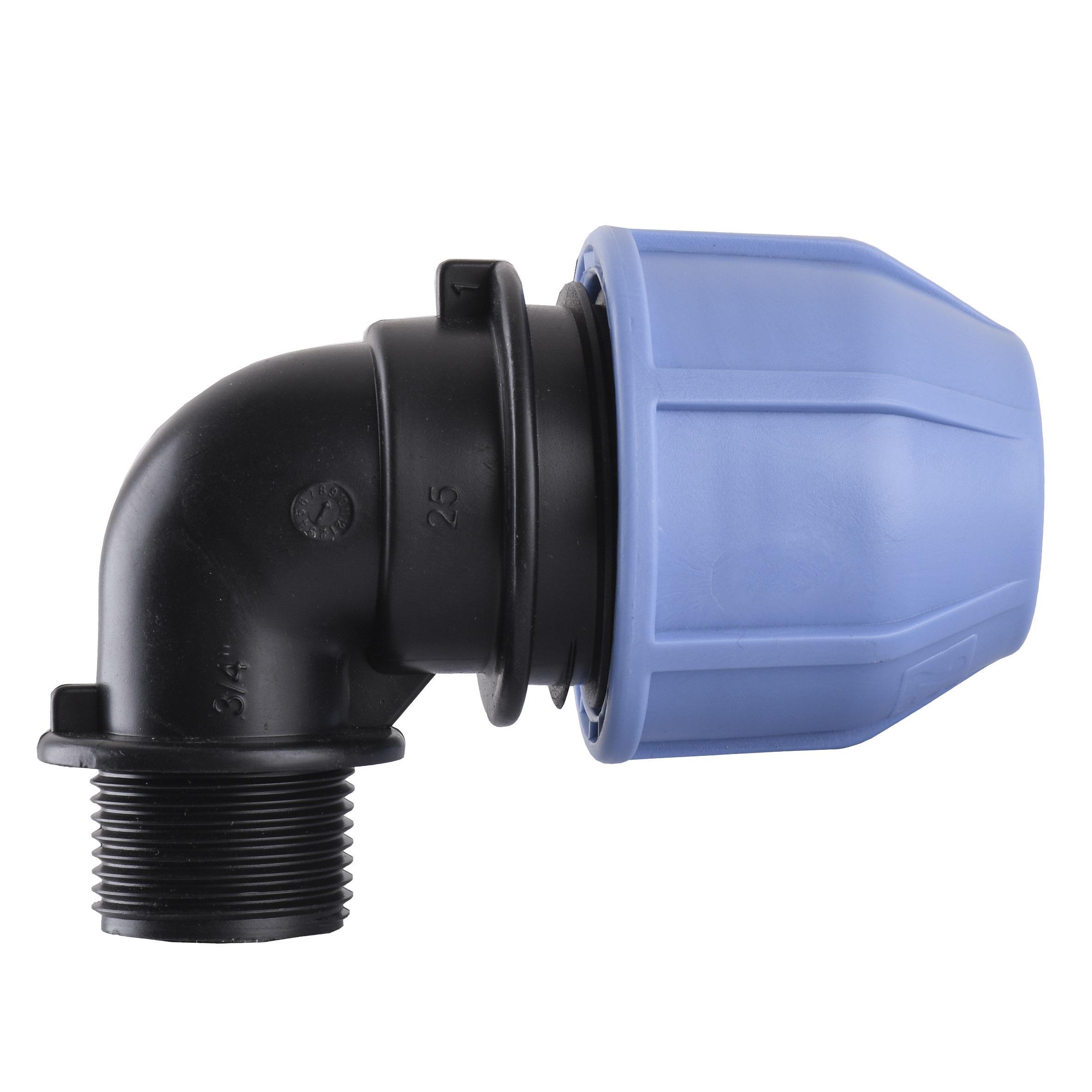 Колено ПНД Vsplast 25 мм x 3/4" ЗР 4003 (000005451)