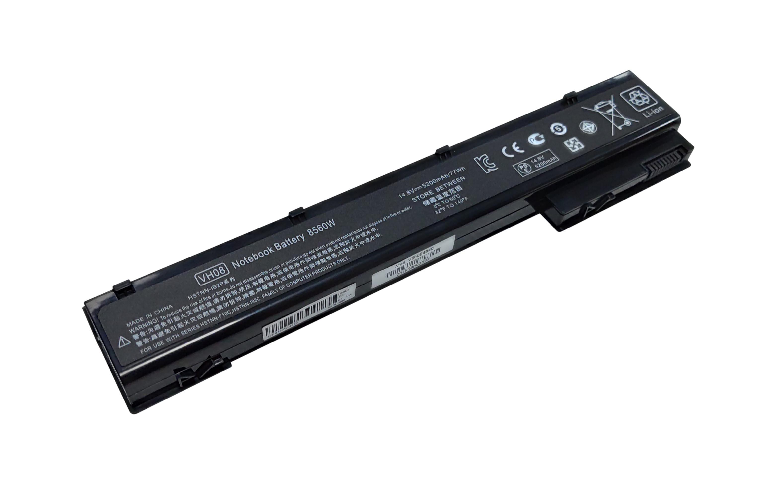 Аккумулятор для ноутбука HP HSTNN-IB2P 8560W 14,8 V 5200 mAh (064940)