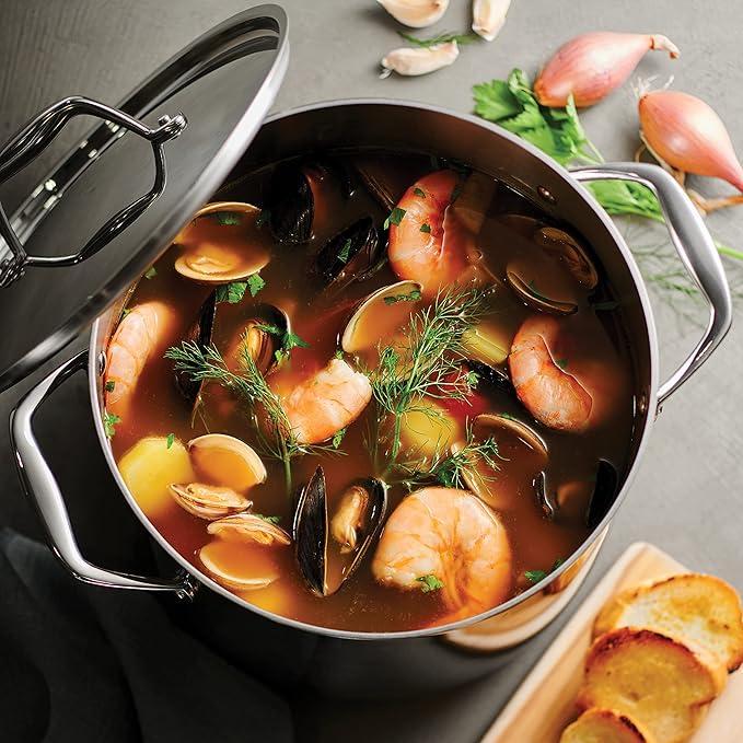 Кастрюля с тройным покрытием Tramontina для индукционной плиты 8 л - фото 6 Кастрюля с тройным покрытием Tramontina для индукционной плиты 8 л - фото 6