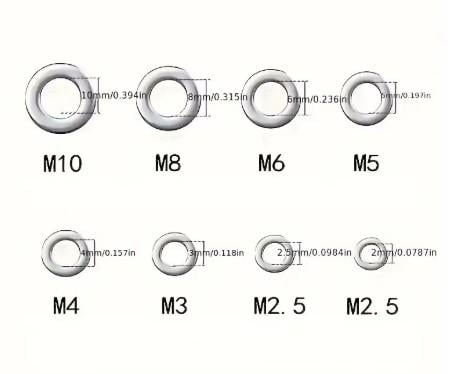 Шайби із нержавіючої сталі марки 304 580 шт. (059844) - фото 4
