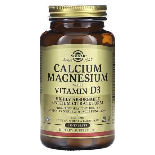 Кальций Solgar Calcium Magnesium D3 150 табл. (SOL-00518)