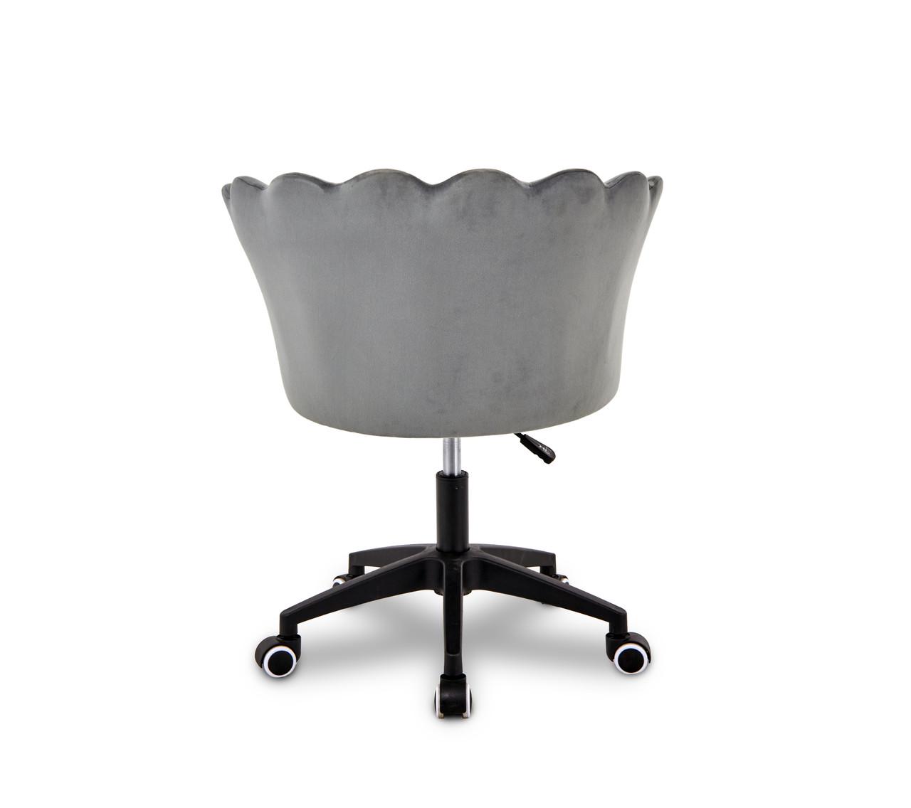 Крісло обертове Flowers гламурне вельвет Сірий (2604346445) - фото 5 Крісло обертове Flowers гламурне вельвет Сірий (2604346445) - фото 5