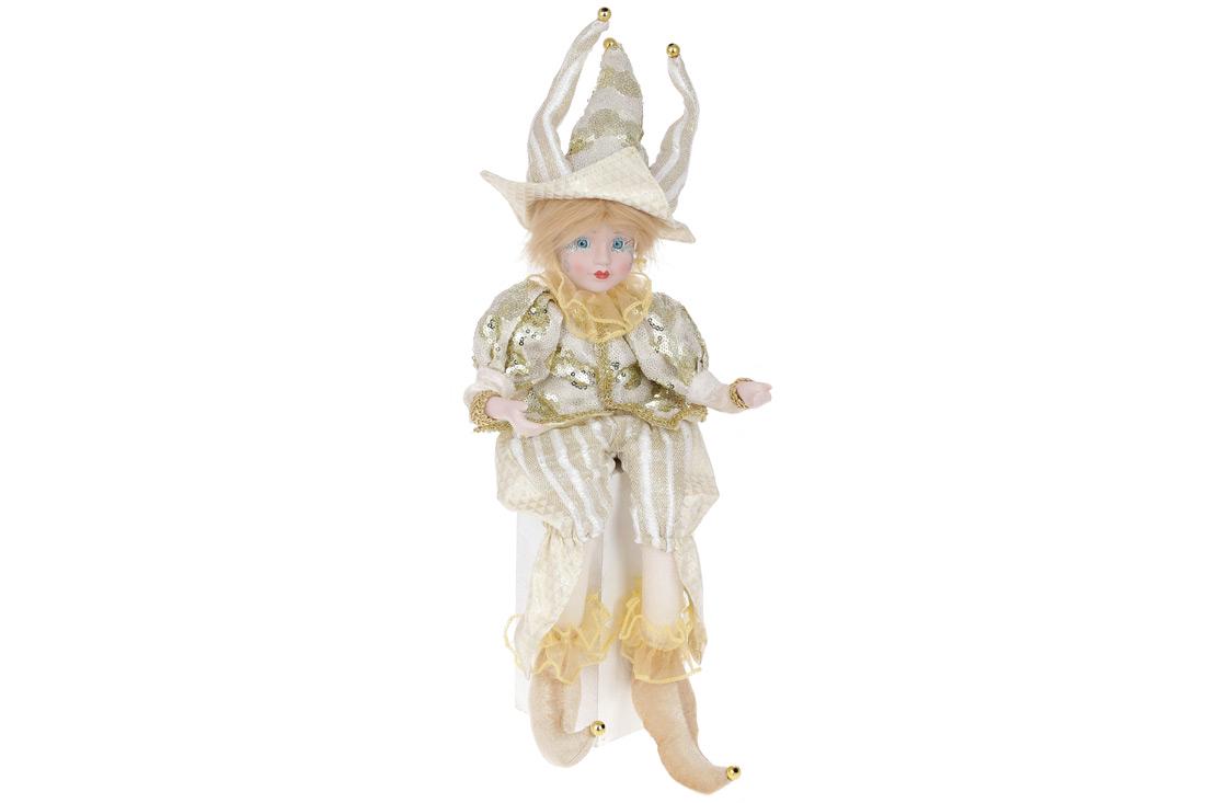 Декоративная новогодняя музыкальная игрушка BonaDi Арлекин (NY14-715)