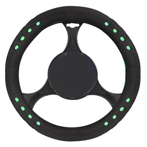 Чехол руля F 14022- F16 GREEN Черный/Зеленый