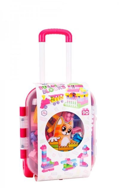 Конструктор для детей в чемодане блочный Технок 90 элементов (6276)