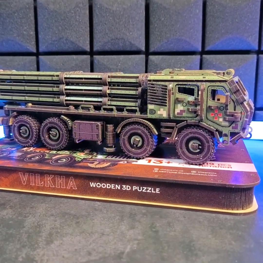 Конструктор дерев'яний THEGRAVIX РСЗВ Вільха (04181) - фото 4 Конструктор дерев'яний THEGRAVIX РСЗВ Вільха (04181) - фото 4