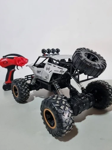 Игрушка Внедорожник полноприводный багги RC 1:12 2,4G 4WD с LED огнями Белый - фото 4