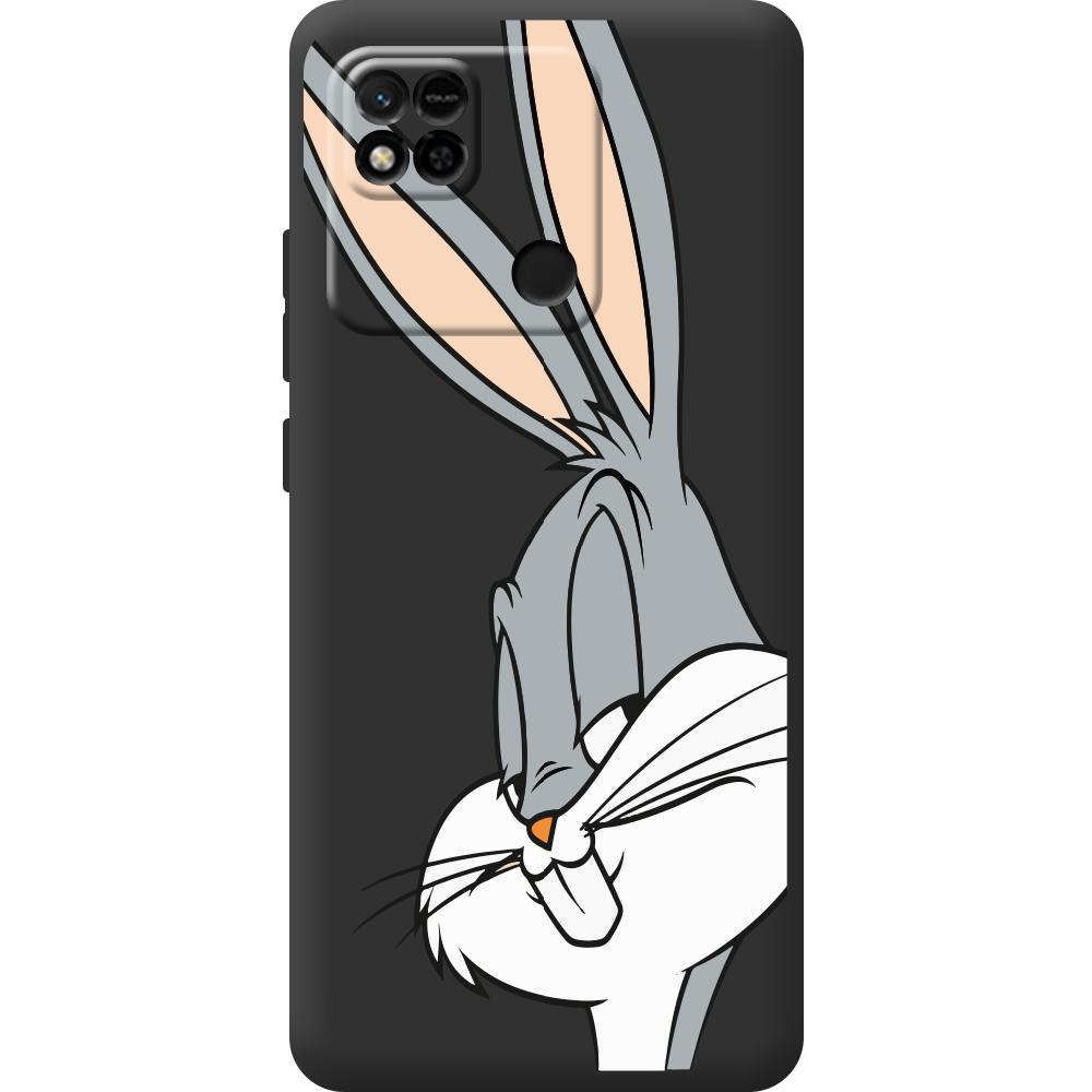 Чехол BoxFace Xiaomi Redmi 10A Lucky Rabbit Черный силикон (44590-bk81-44595)