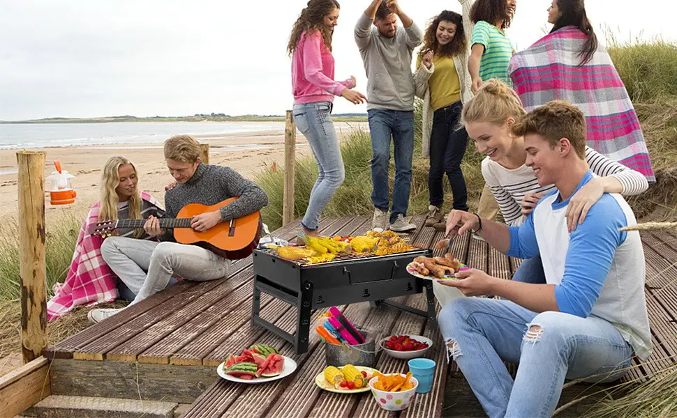 Мангал Portable barbecue grill 360x270x280 мм (27735426) - фото 6