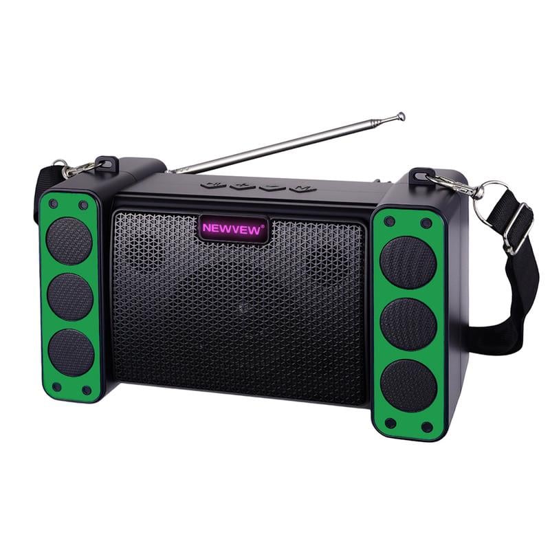 Портативная колонка NEWVEW NV-9172 Solar Panel/BT/USB/TF/FM Green (33692484)