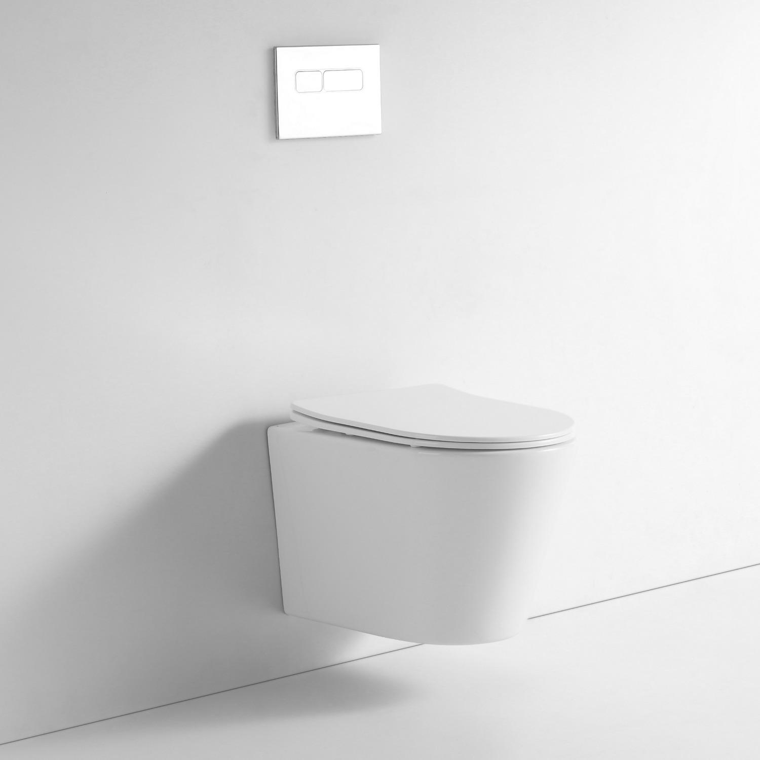 Унітаз підвісний Imprese Blatna c06801303 безобідковий із сидінням з мікроліфтом (234988) - фото 2