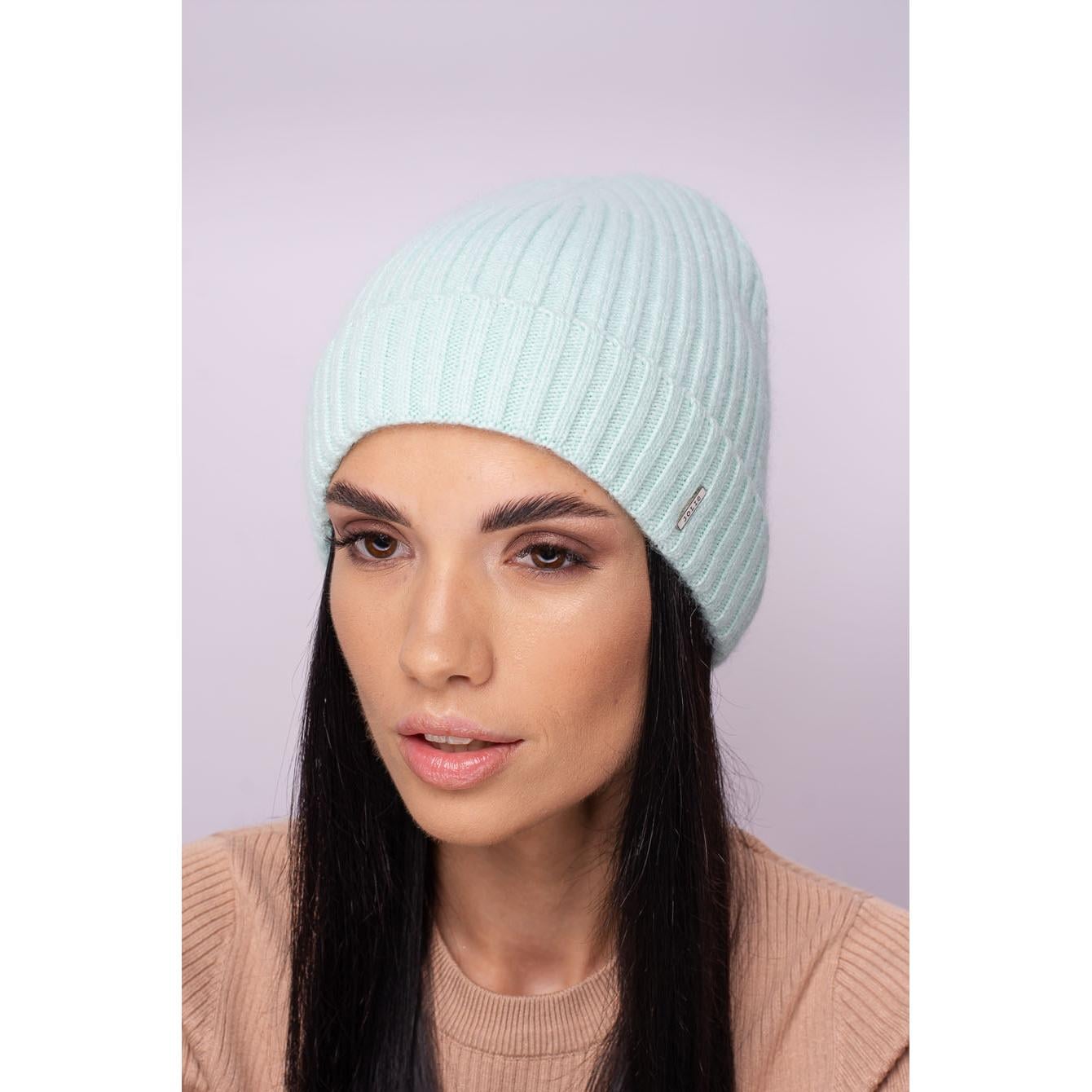 Шапка женская шерстяная Leks Джейн one size Мята