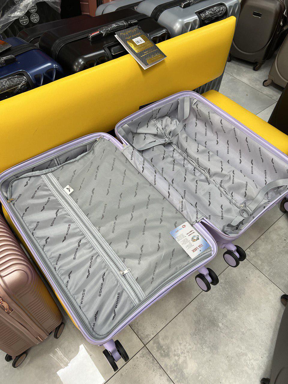 Валіза пластикова Wings 181-05 поліпропілен 100% середній Рожевий (11838373) - фото 4 Валіза пластикова Wings 181-05 поліпропілен 100% середній Рожевий (11838373) - фото 4