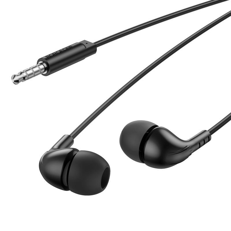 Наушники проводные Borofone Craft universal earphones with mic BM83 Black (574056) - фото 3