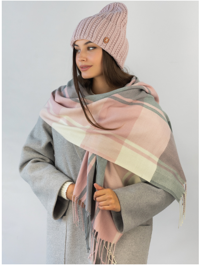 Комплект шапка и кашемировый женский палантин Braxton (863W) - фото 2 Комплект шапка и кашемировый женский палантин Braxton (863W) - фото 2