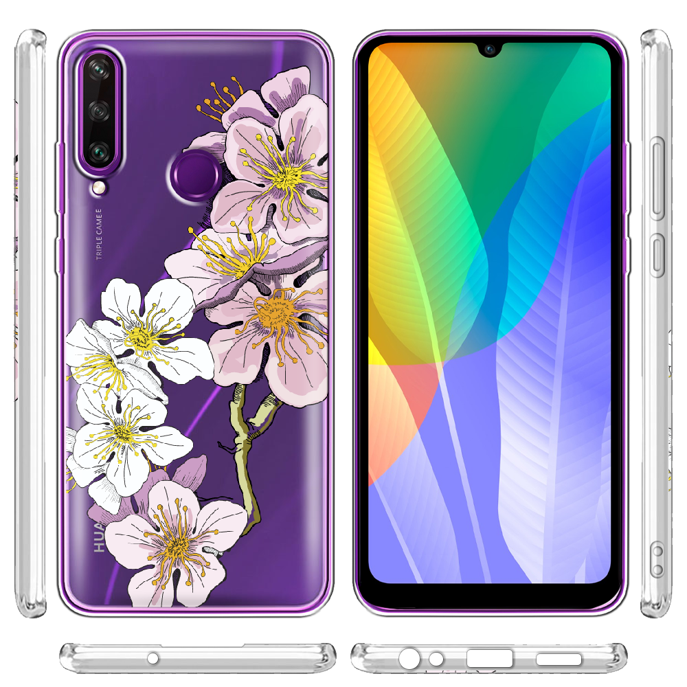 Чохол BoxFace Huawei Y6p Cherry Blossom Прозорий силікон (40017-cc4-40017) - фото 3