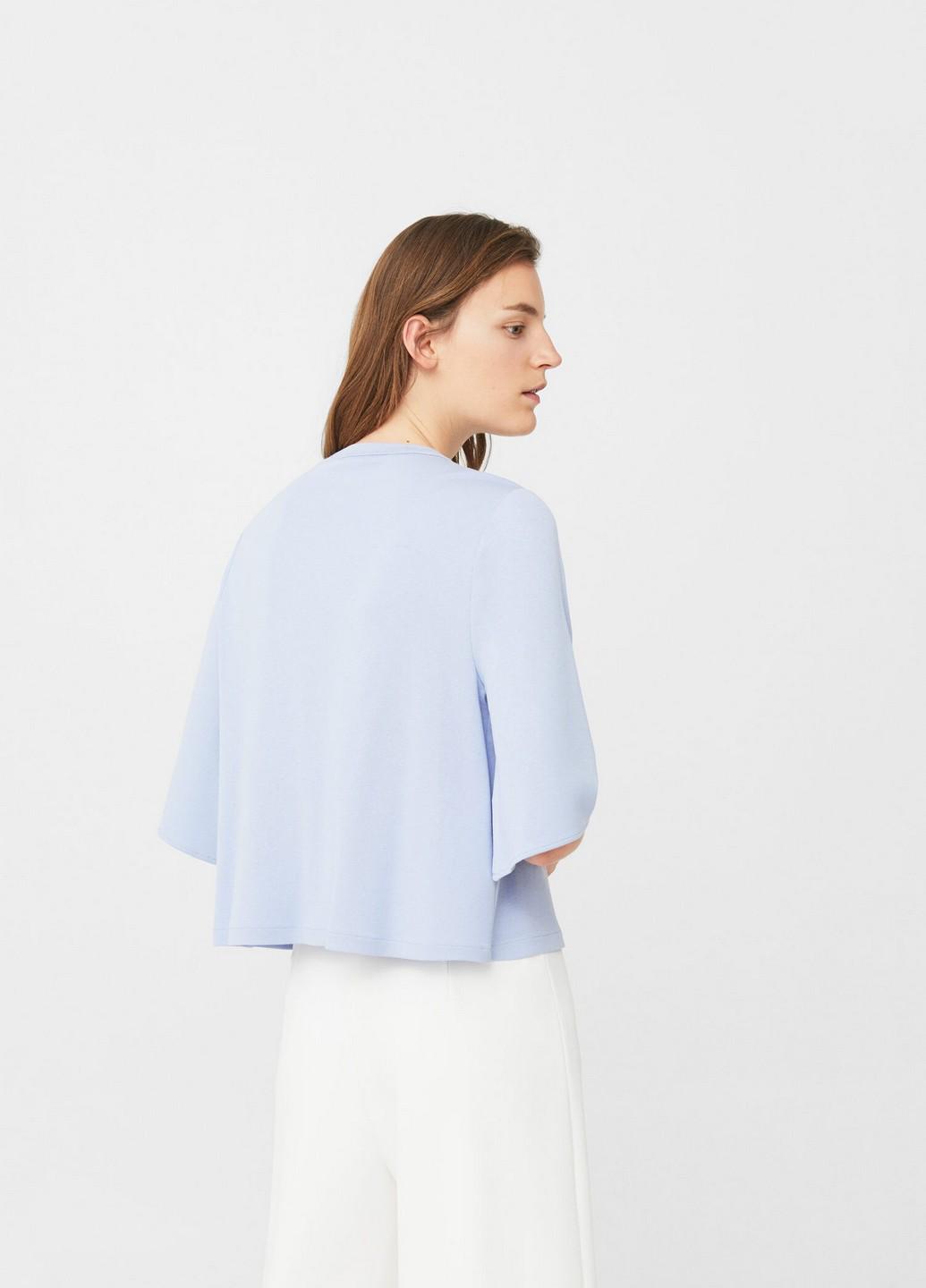Блузка Mango S Голубой (2000000834436) - фото 8 Блузка Mango S Голубой (2000000834436) - фото 8