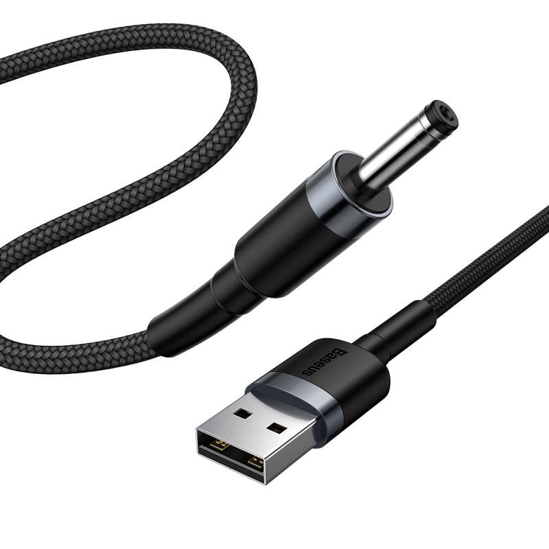 Кабель питания и зарядки BASEUS USB to DC 3.5 мм Cable Cafule 1 м 2А Black