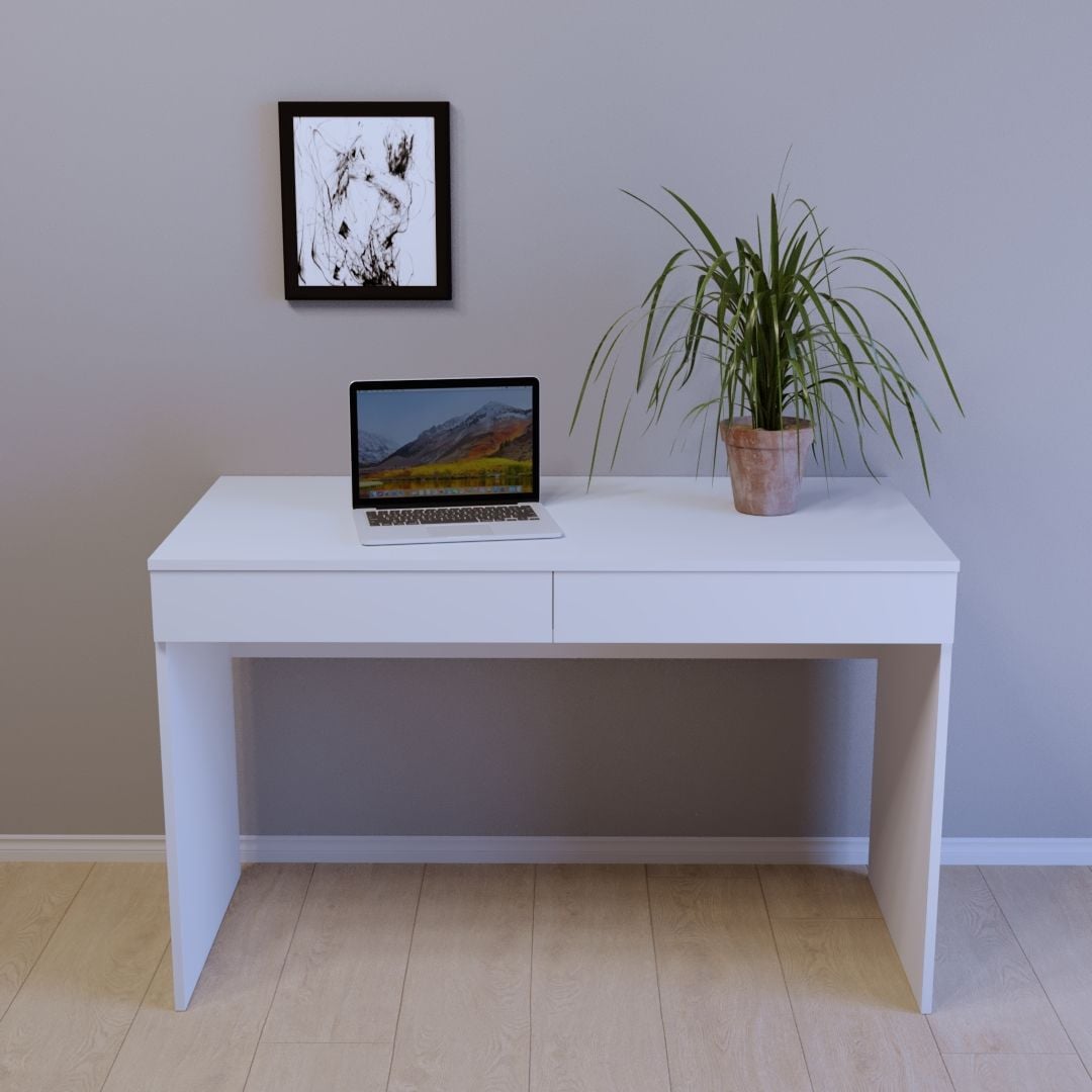 Компьютерный стол Тиса Мебель СП-105 1000 мм Белый (667320d94bb51b32a73c4963)