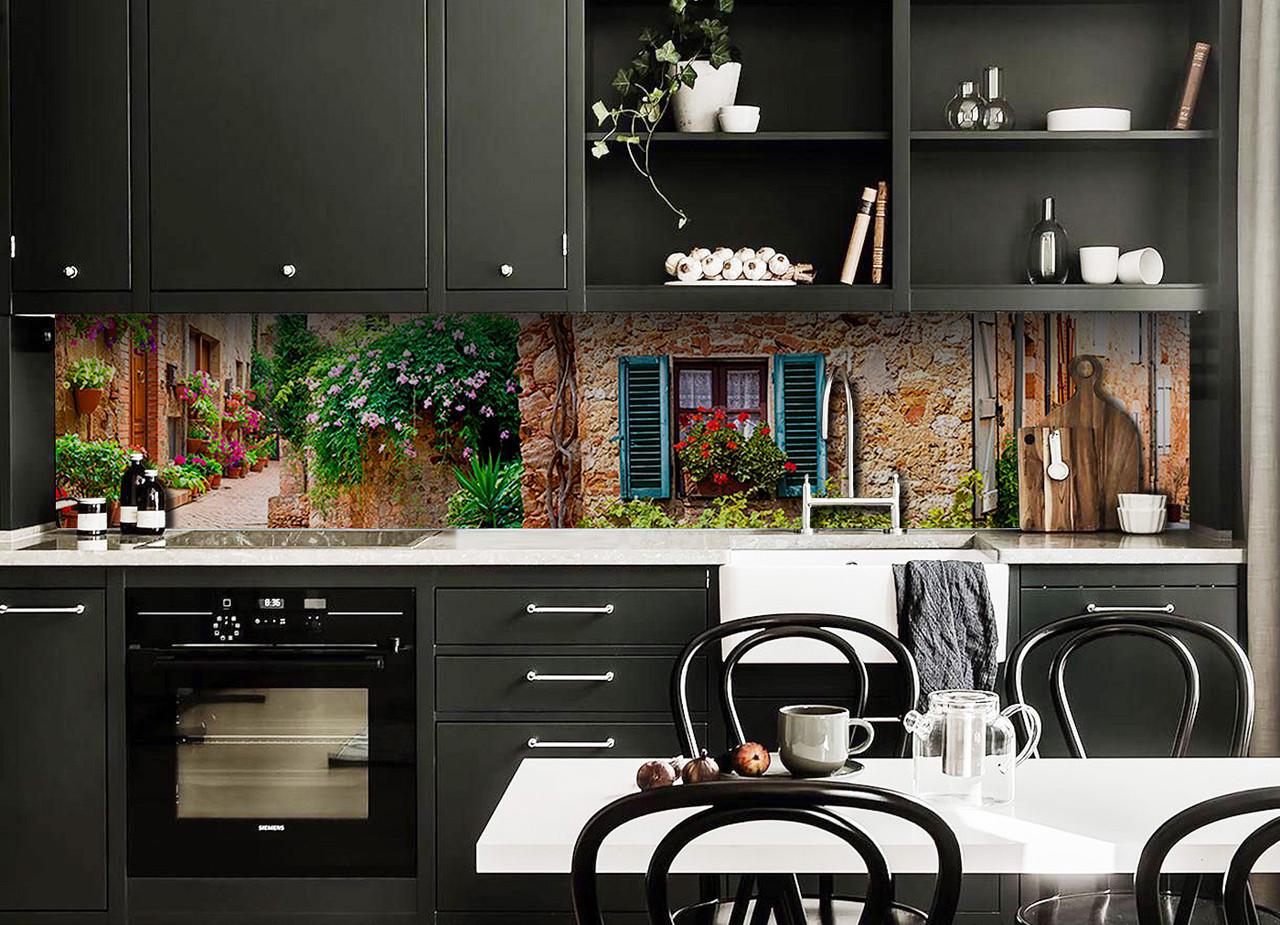 Кухонный фартук Шикарный Прованс из самоклеющейся виниловой пленки 65х250 см Коричневый