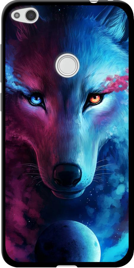 Чехол на Huawei P8 Lite (2017) Арт-волк (3999b-777-42517)