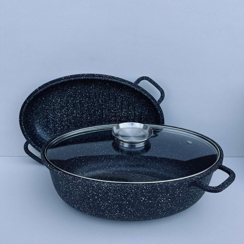 Гусятниця з жаровнею гриль Styleberg 3034 ST з мармуровим антипригарним покриттям 7/3,49 л 3 пр. (2671050474)