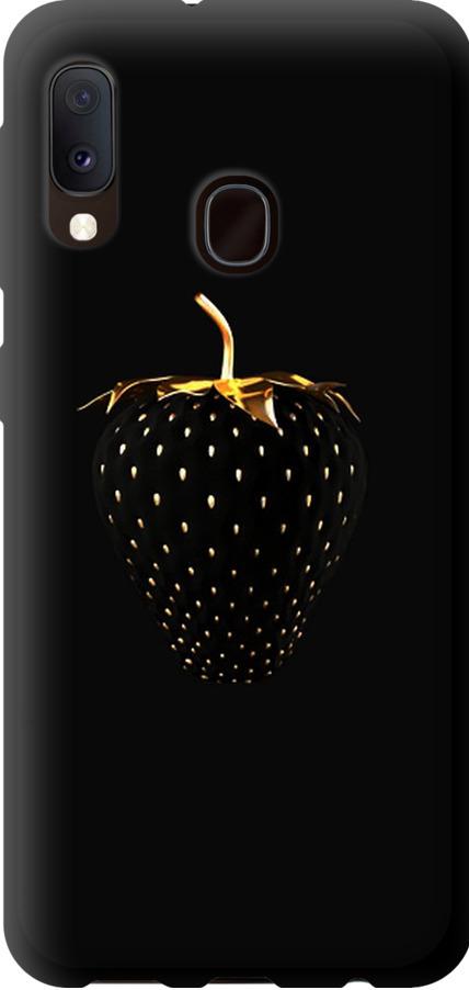 Чехол на Samsung Galaxy A20e A202F Черная клубника (3585b-1709-42517)