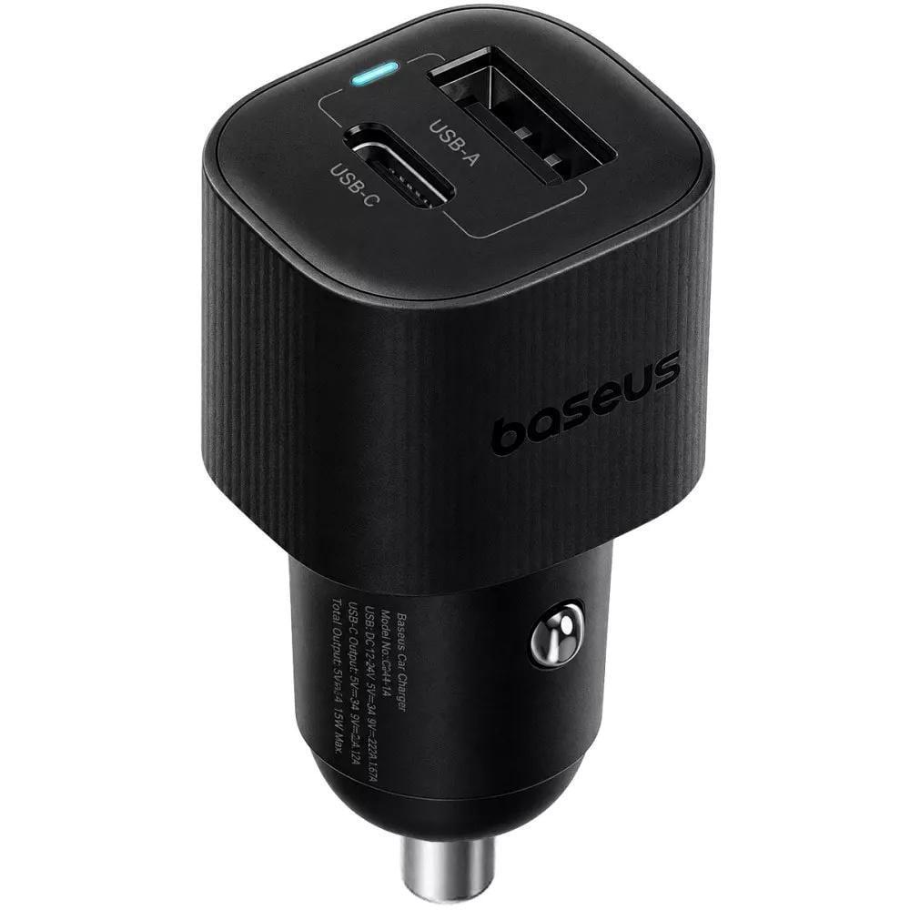 Зарядное устройство в авто BASEUS PrimeTrip VP2 60W 2хType-C PD QC AFC FCP/SCP 61х31х26 мм Черный (707250001)