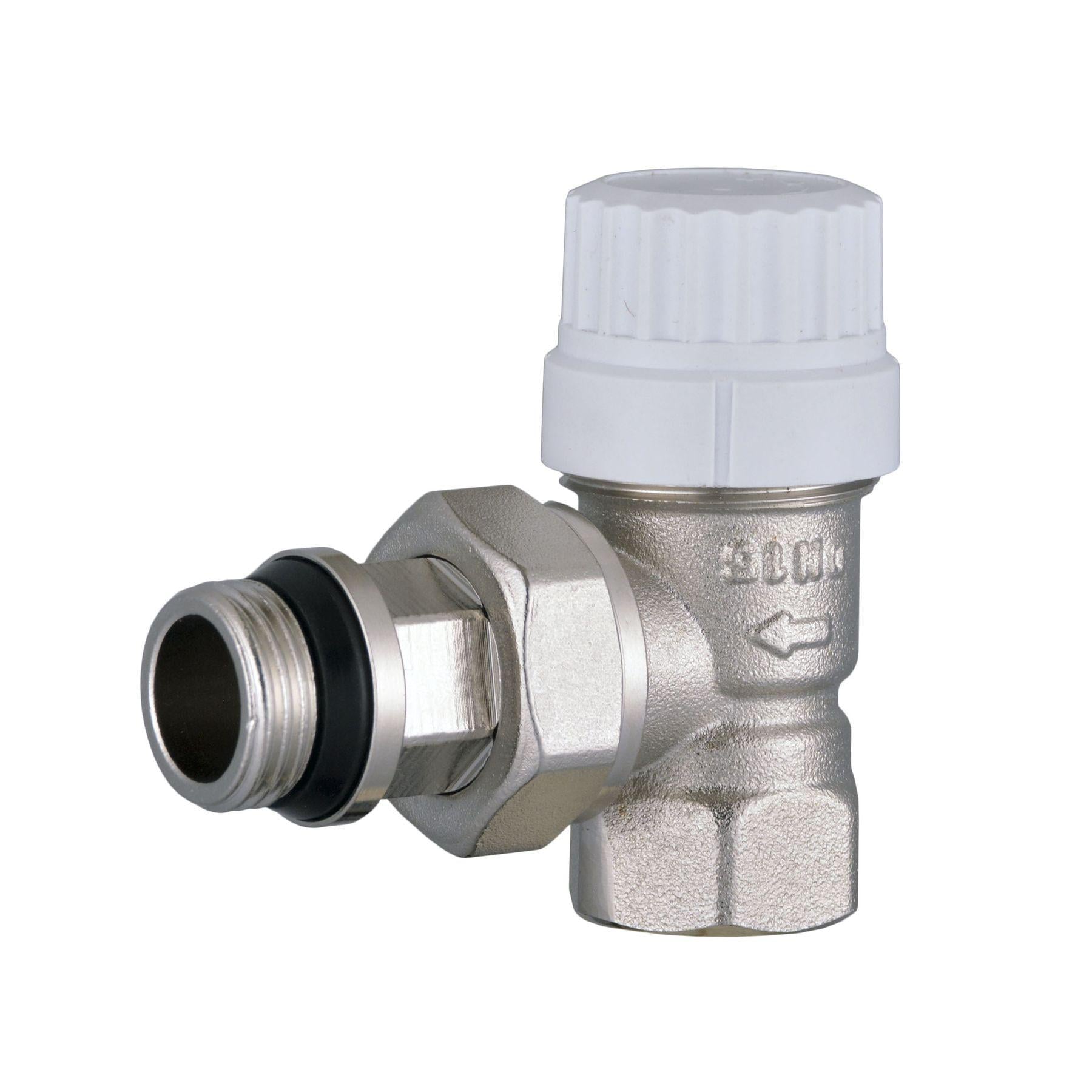 Кран радиаторный угловой Professional Q 1/2″ NV-QP5007 под уплотнительным ключом (000023479)