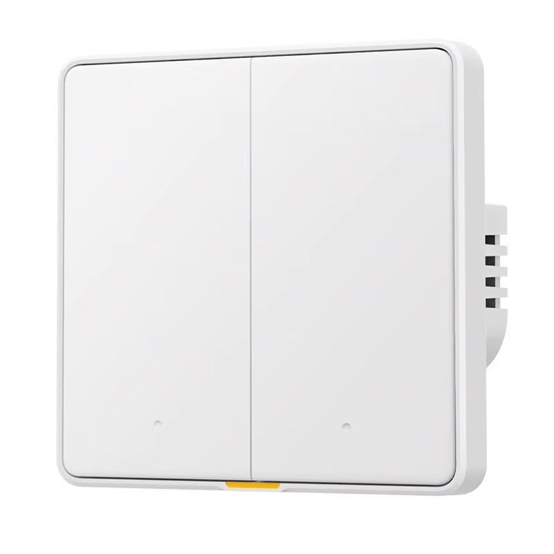Выключатель механический Tuya RF433 EU Wi-Fi на две линии Белый (MG-KG120-W2-WIF-433-EU-C)