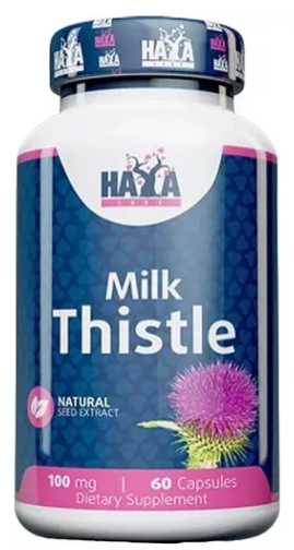 Комплекс Расторопша Силимарин Haya Labs Milk Thistle 100 мг 60 капсул Комплекс Расторопша Силимарин Haya Labs Milk Thistle 100 мг 60 капсул