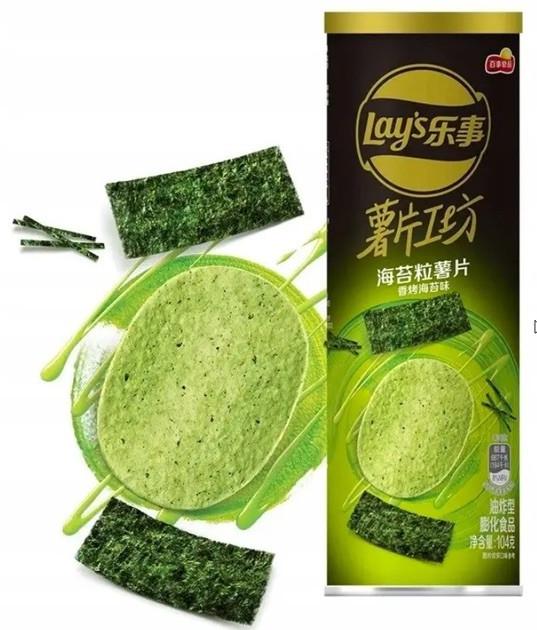 Чіпси Lay's Stax Seaweed зі смаком морських водоростей 104 г