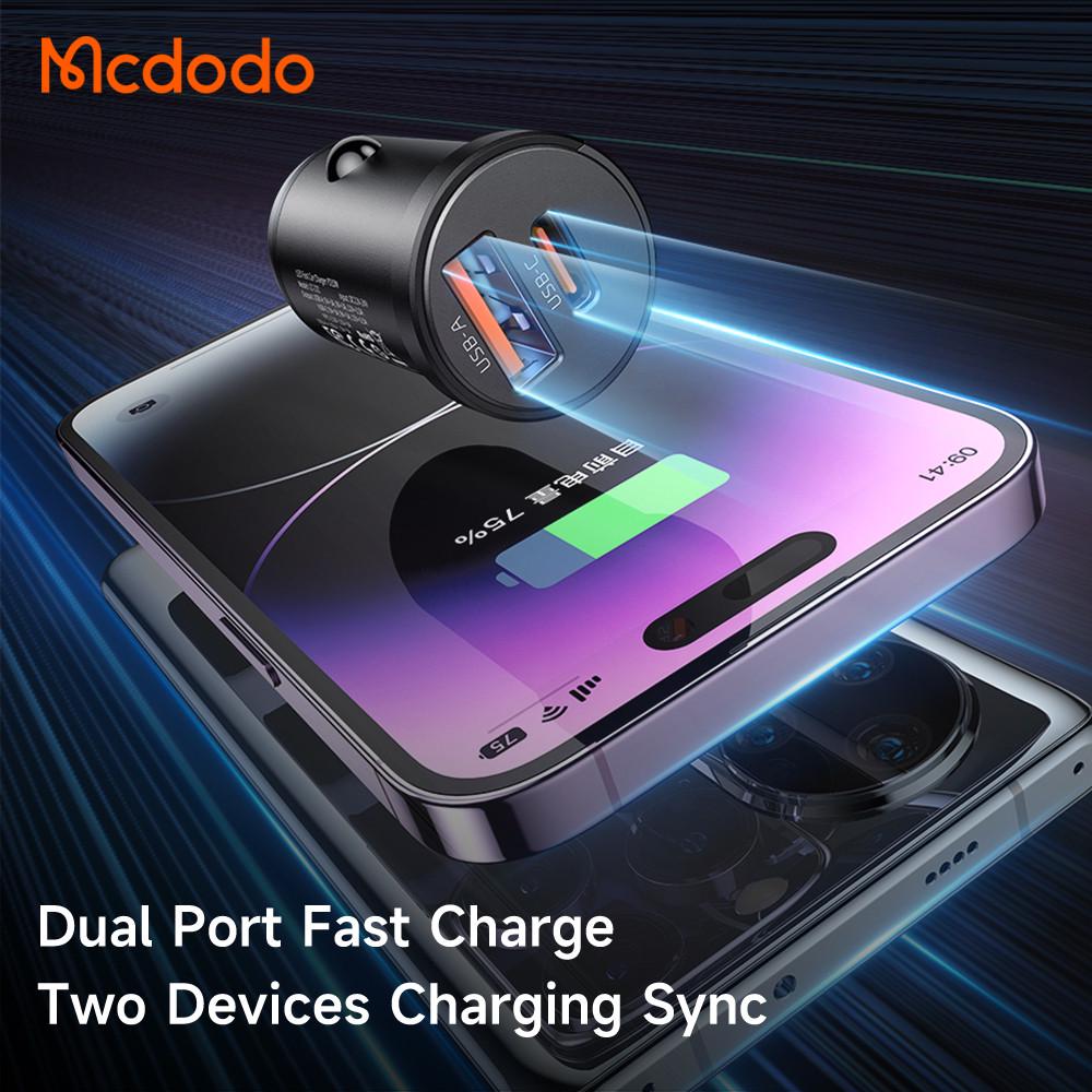 Зарядное устройство автомобильное Mcdodo 33W 3A Car Fast Charger с двумя портами USB-A/Type-C CC-2320 - фото 5