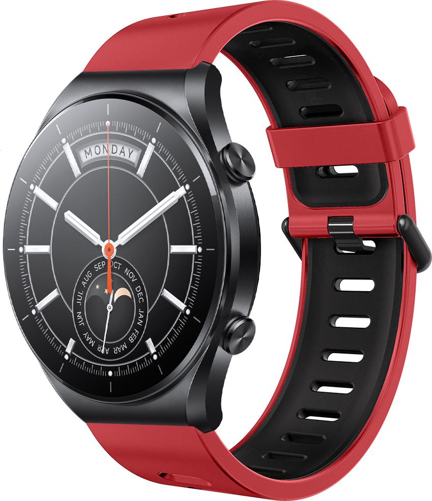 Ремешок Traf для Xiaomi Watch S1 Acttive Red-Black (32544)