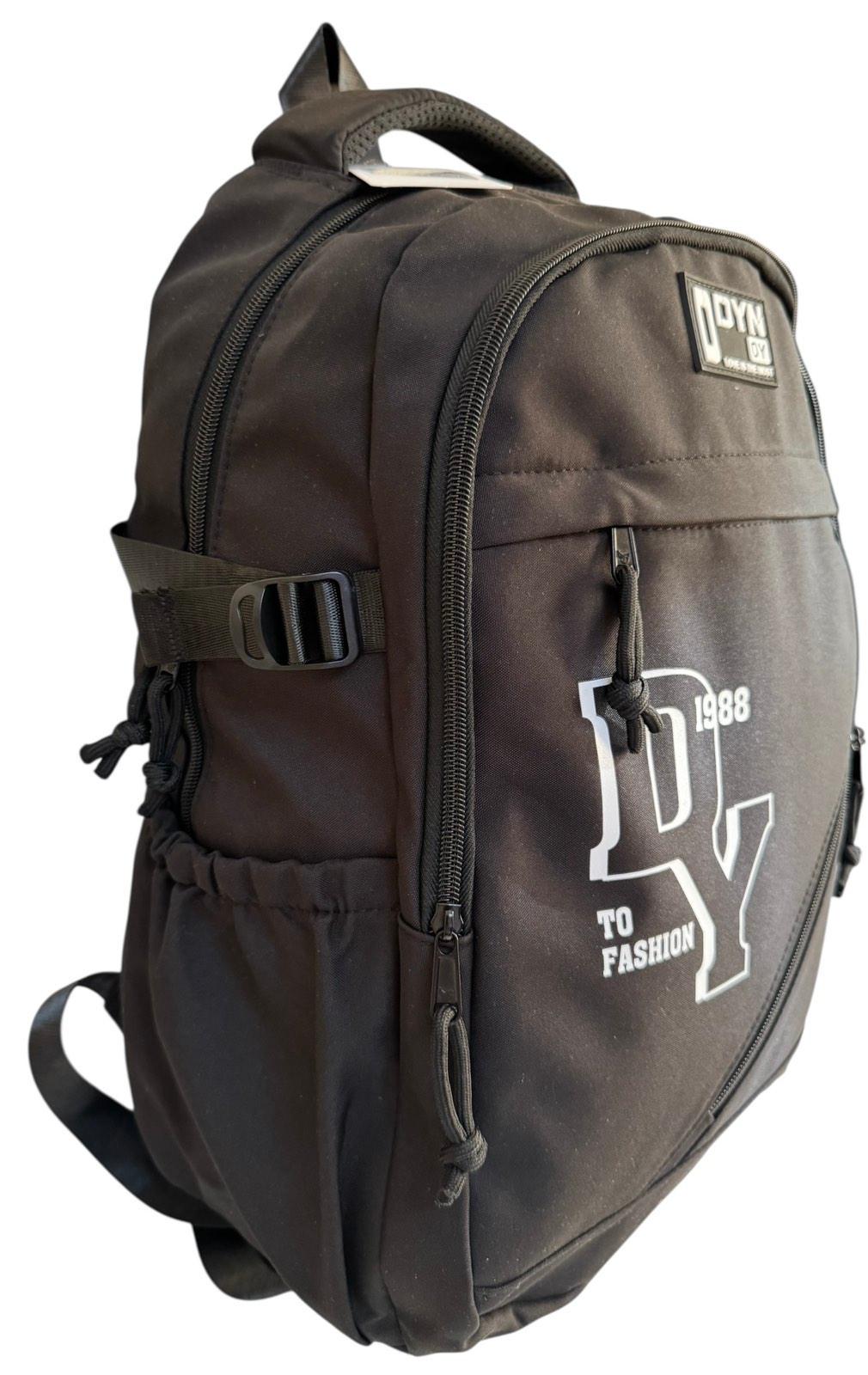 Рюкзак шкільний з трьома відділеннями Чорний (6239) - фото 1 Рюкзак шкільний з трьома відділеннями Чорний (6239) - фото 1