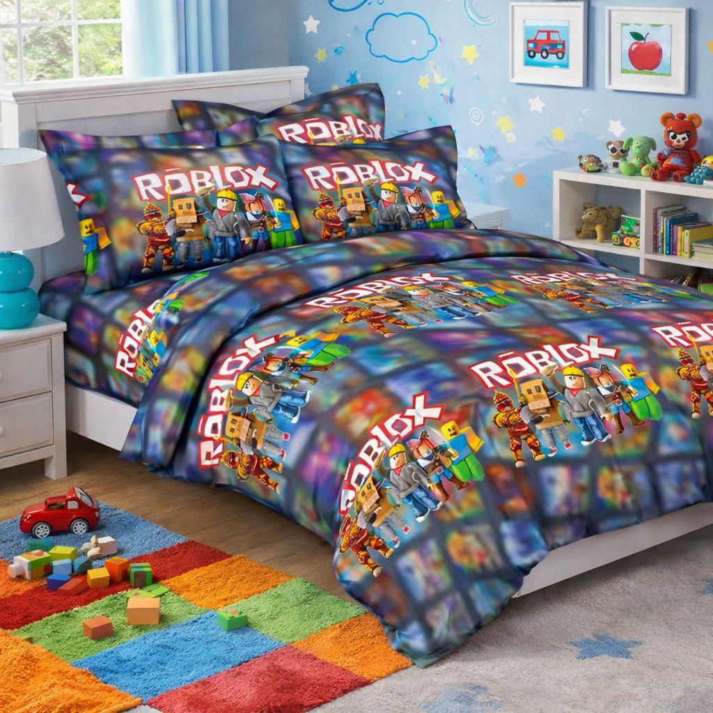 Комплект постельного белья детский PaniPava Roblox Pixel Adventure бязь 110х140 см (82171204)