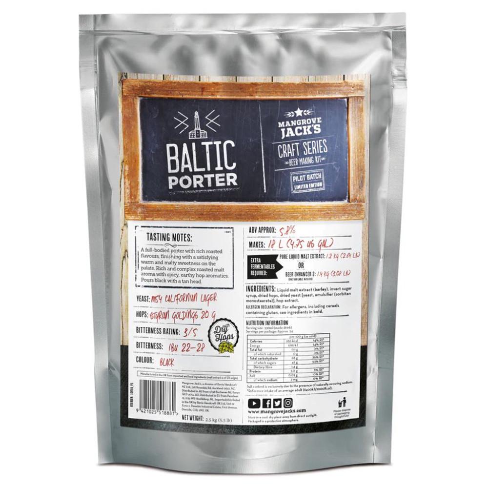 Екстракт пивний Mangrove Jacks Baltic Porter на 18 л Екстракт пивний Mangrove Jacks Baltic Porter на 18 л