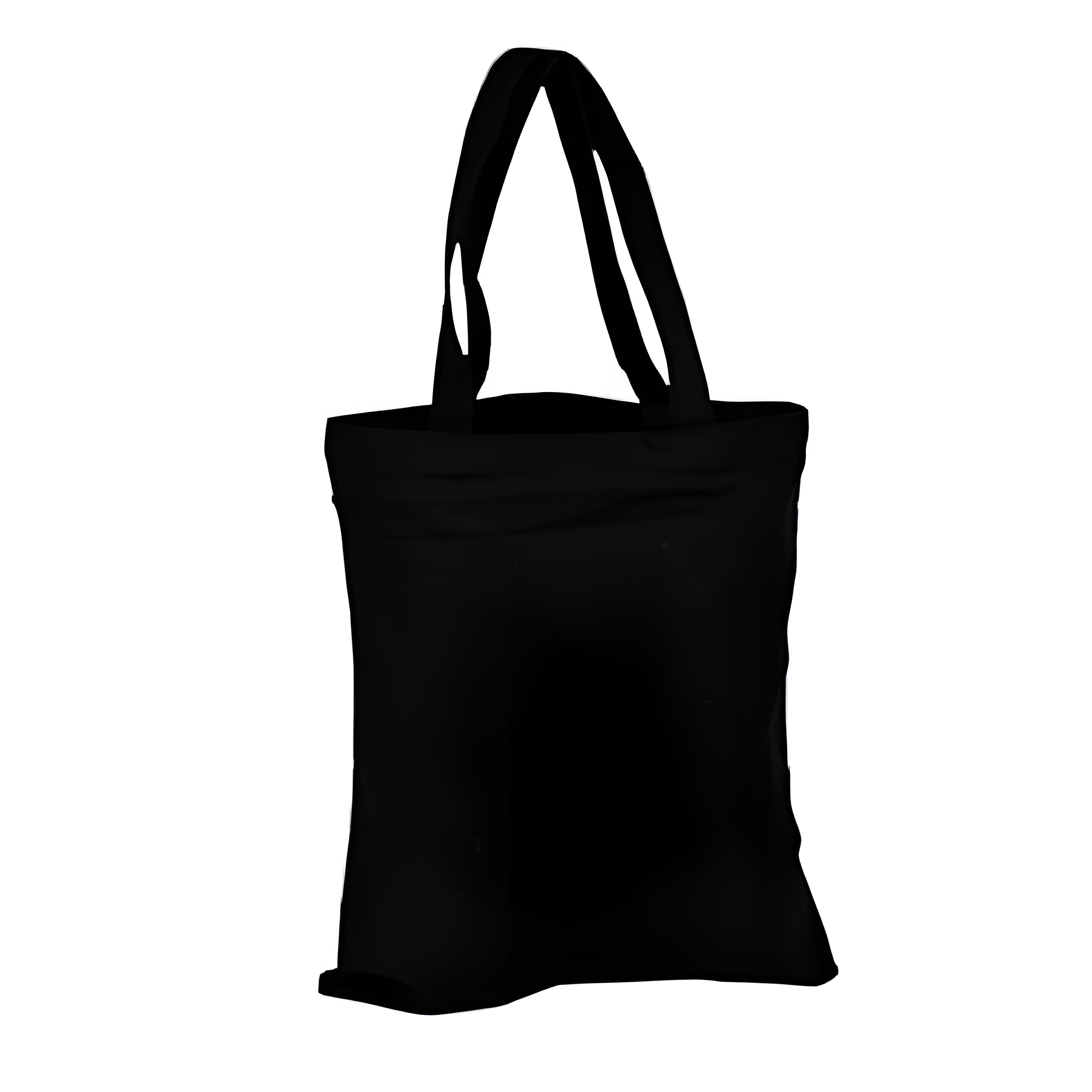 Сумка-шопер бавовняна Stenson W&B R95802 з двома довгими ручками 38×34 см Чорний (625751)