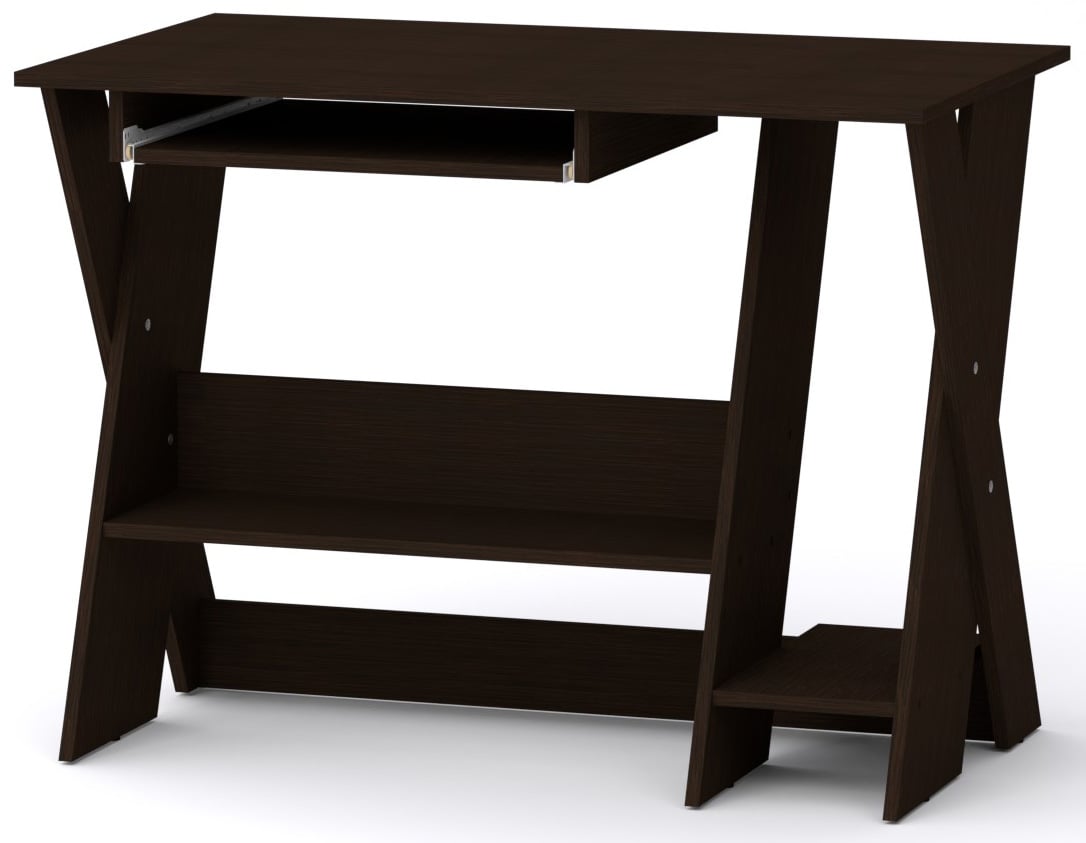 Стіл комп'ютерний Компаніт СКМ-4 Венге темний 100х59х75 см (60a397ad17263a0e70061c52) - фото 1 Стіл комп'ютерний Компаніт СКМ-4 Венге темний 100х59х75 см (60a397ad17263a0e70061c52) - фото 1