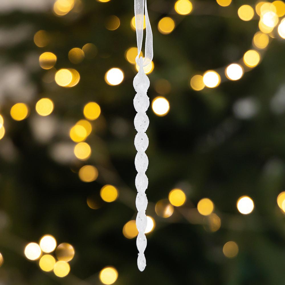 Набор из 4 елочных украшений Блестящая сосулька 13,2 см (6040-020) Набор из 4 елочных украшений Блестящая сосулька 13,2 см (6040-020)