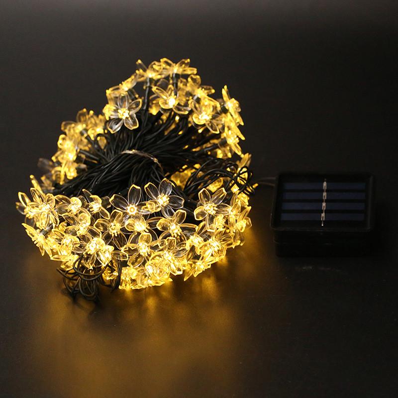 Світлодіодна гірлянда Вишневі квіти WW на сонячній батареї 50 led теплий Білий - фото 5 Світлодіодна гірлянда Вишневі квіти WW на сонячній батареї 50 led теплий Білий - фото 5