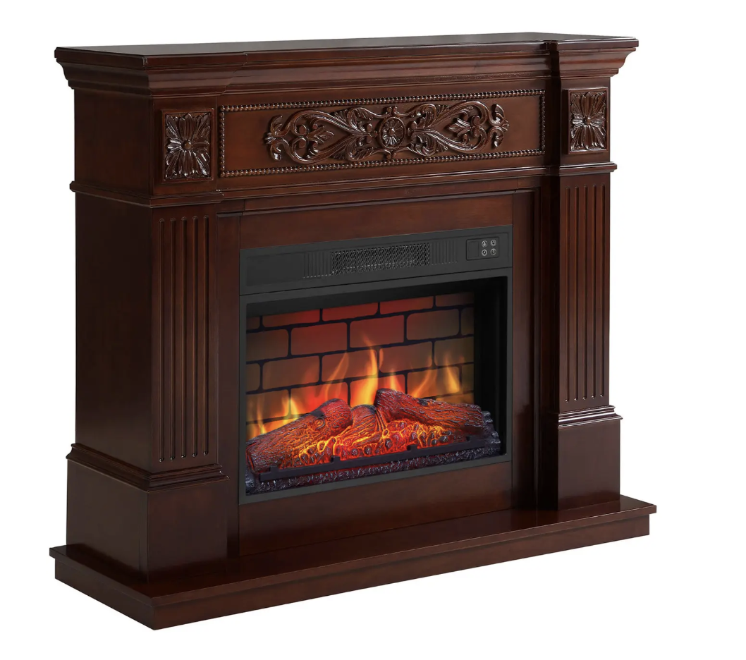 Каминокомплект 1800 Вт до 30 м2 russet 23″ с порталом электрокамин пристенный LED-пламя/пульт/термостат/обогрев (38389782)