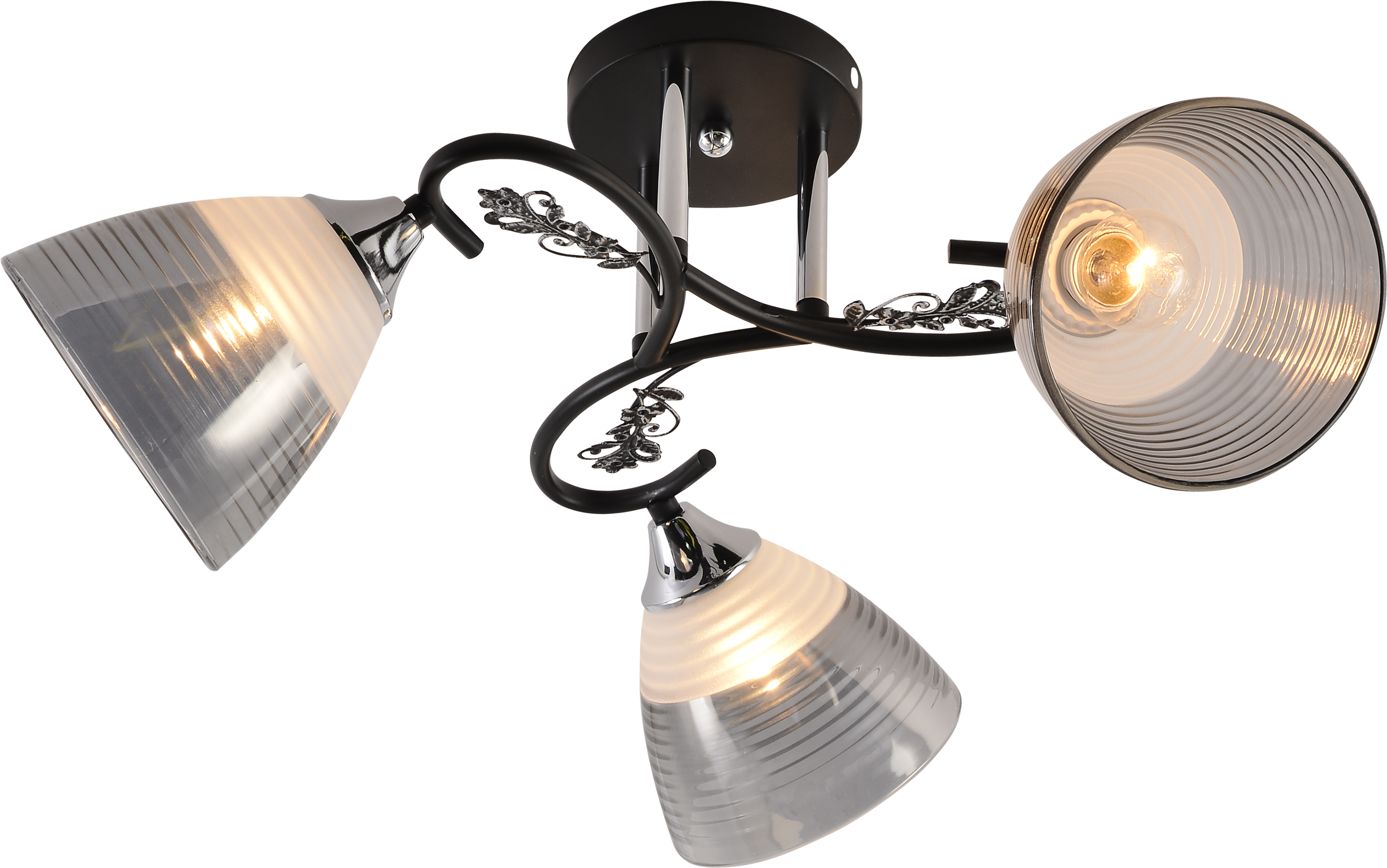 Люстра декоративная Interees IS XA1601B-3 BK+CR