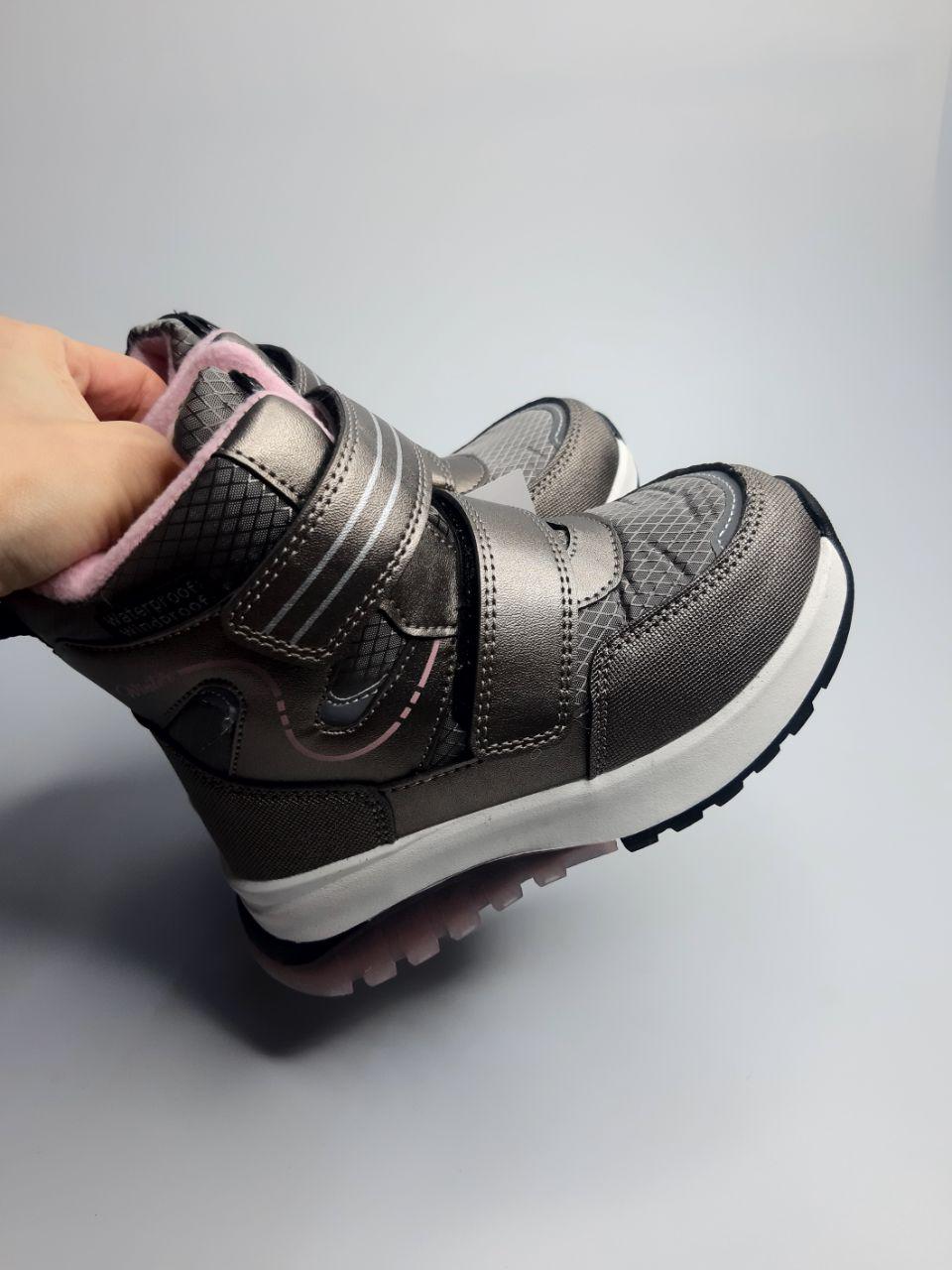 Ботинки зимние TOM.M для девочки р. 30 19,4 см Серый (11296 А) - фото 4 Ботинки зимние TOM.M для девочки р. 30 19,4 см Серый (11296 А) - фото 4