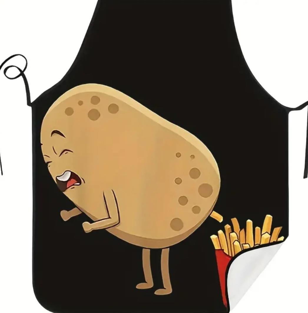 Фартук прикольный Картофель фри 74x54 см Разноцветный (867866) Фартук прикольный Картофель фри 74x54 см Разноцветный (867866)